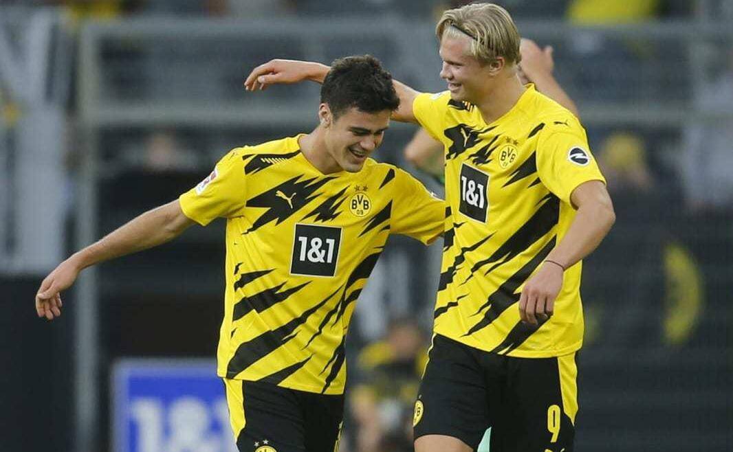  哈兰德帽子戏法助多特登顶德甲射手榜